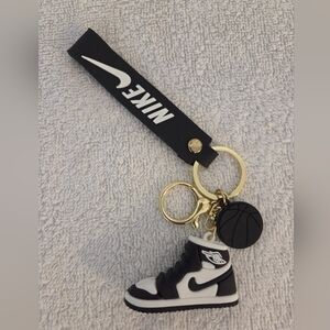 Nike Black and White Sneaker Keychain